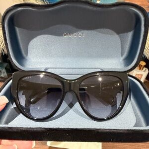 Gucci Black Cat-Eye Sunglasses